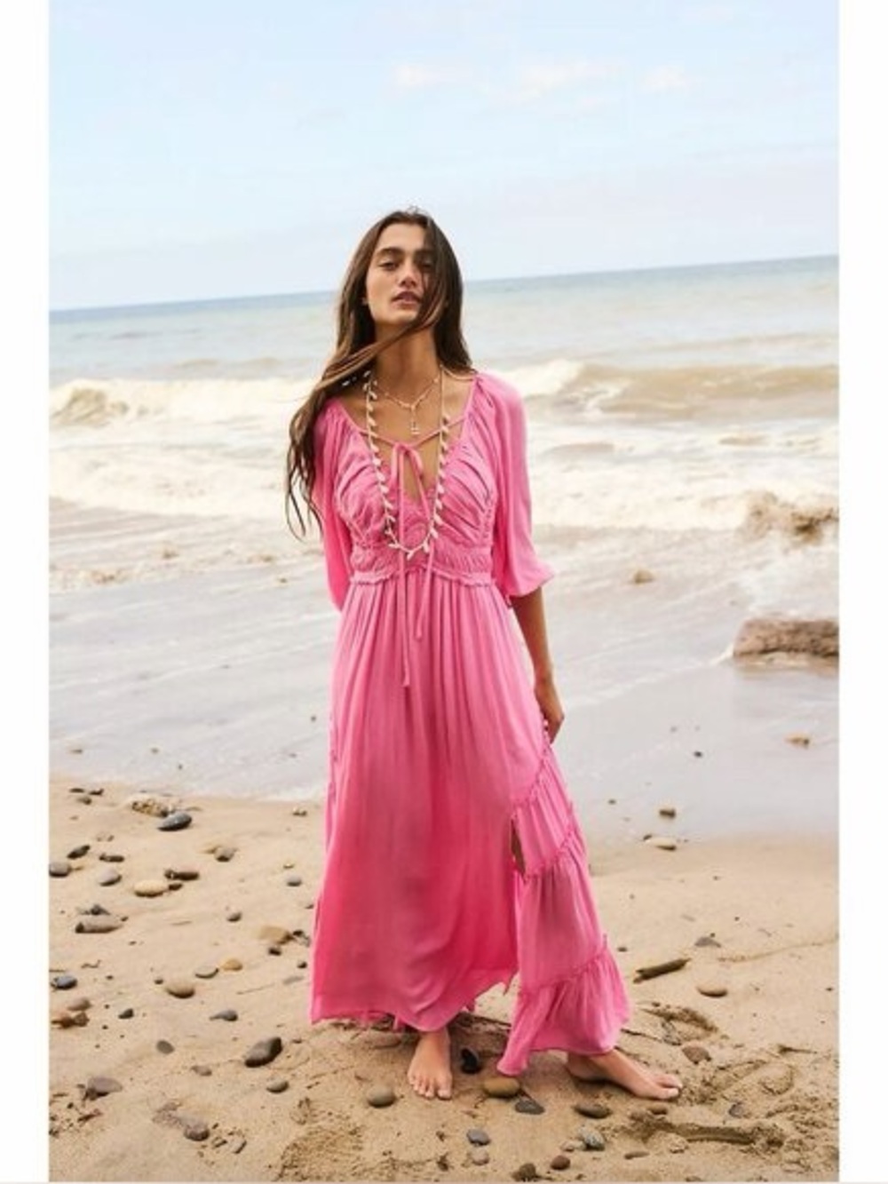 Free People You’re A Jewel Maxi Pink - Size S